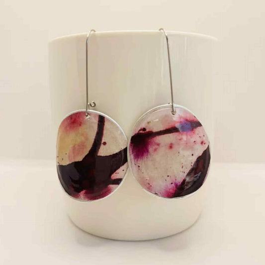 EDIE & BILL- ALICE SINGLE DROP- Recycled Coffee Pod & Magazine Earrings