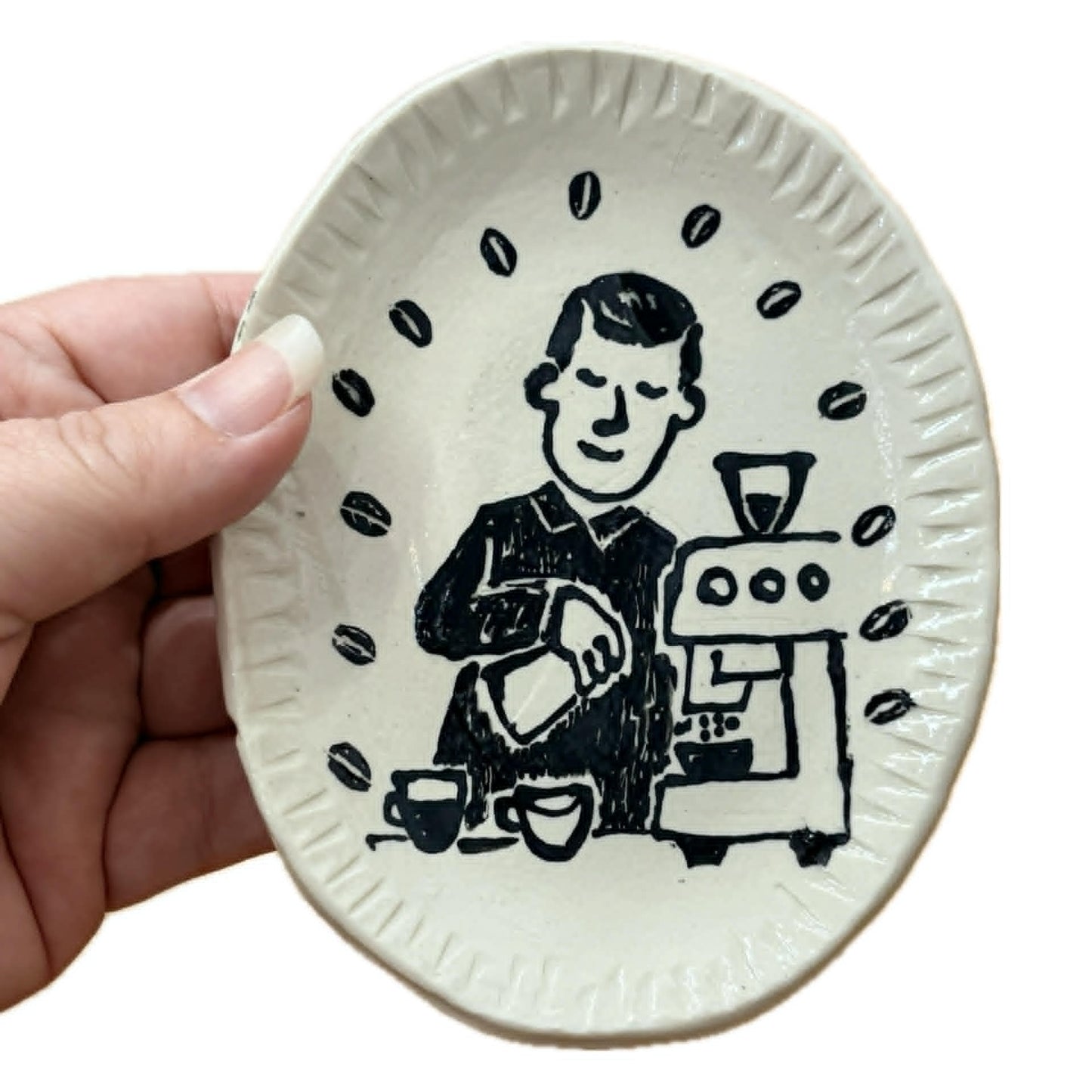 BELOVED POTTERY - Drawing Plate (small) - Barista