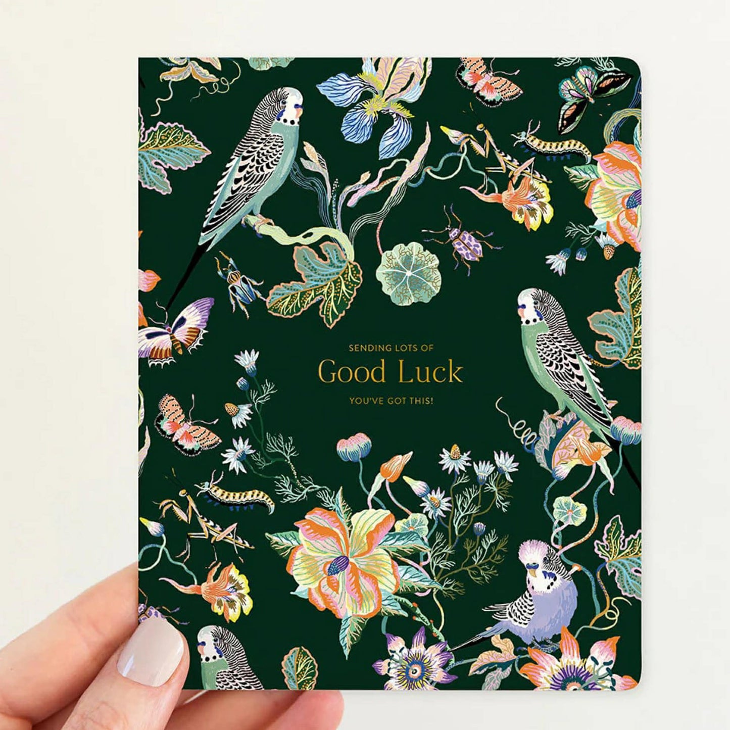 BESPOKE LETTERPRESS - "Good Luck - Wonder Garden Greeting Card" Greeting Card (Copy)