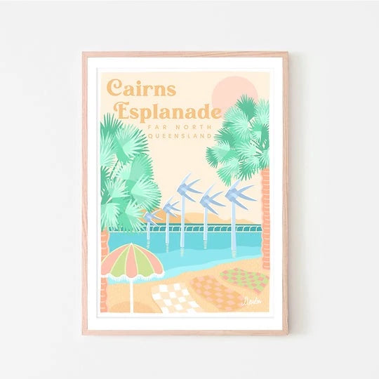 Designs by Claudia - Cairns Esplanade - Postcard