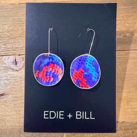 EDIE & BILL- TRUVY SINGLE DROP- Recycled Coffee Pod & Magazine Earrings