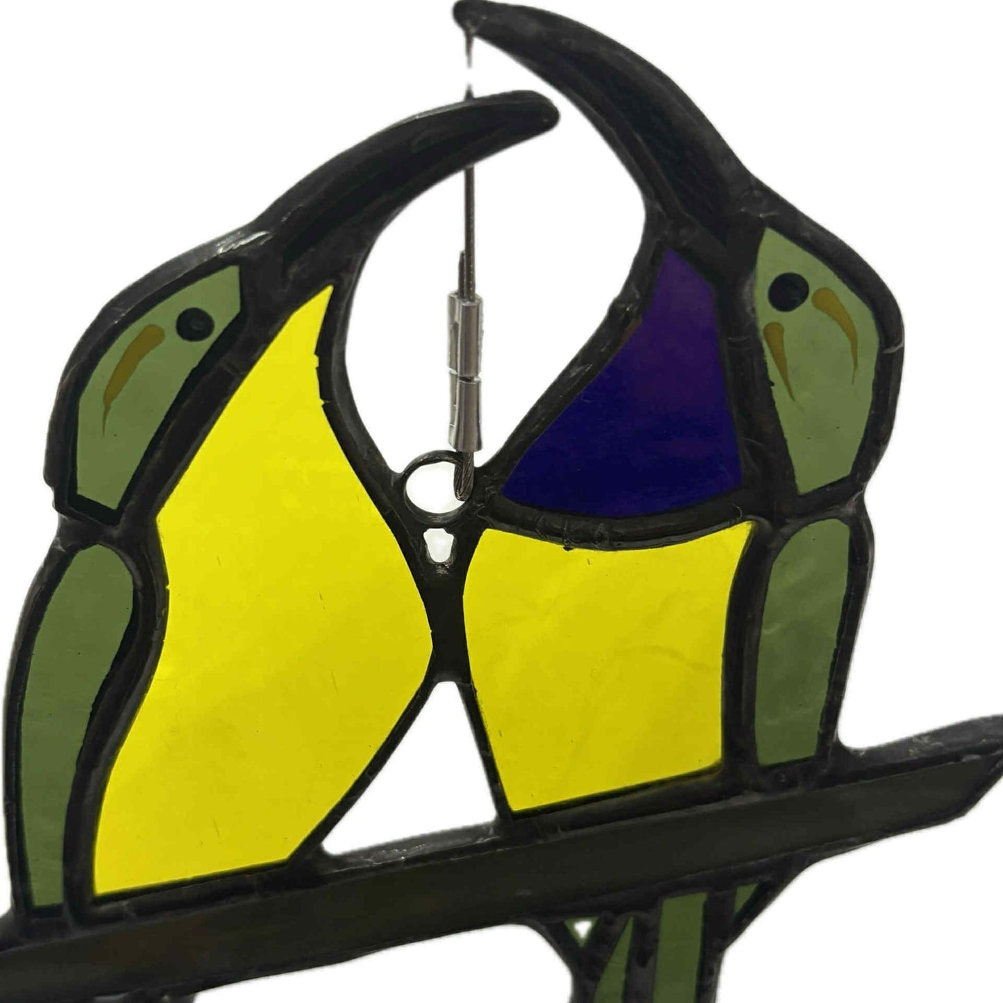 SWAN GLASS - SUNBIRD PAIR - Stained Glass Ornament