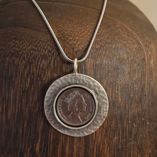 MOLLY MADE- 1996 Australian 10c Pendant Necklace
