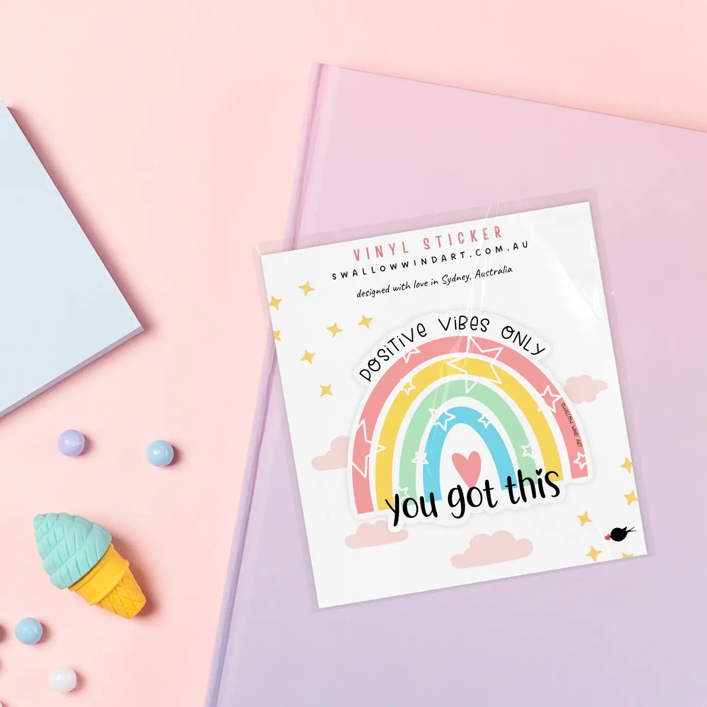 SWALLOW WIND ART - YOU GOT THIS - VINYL STICKER