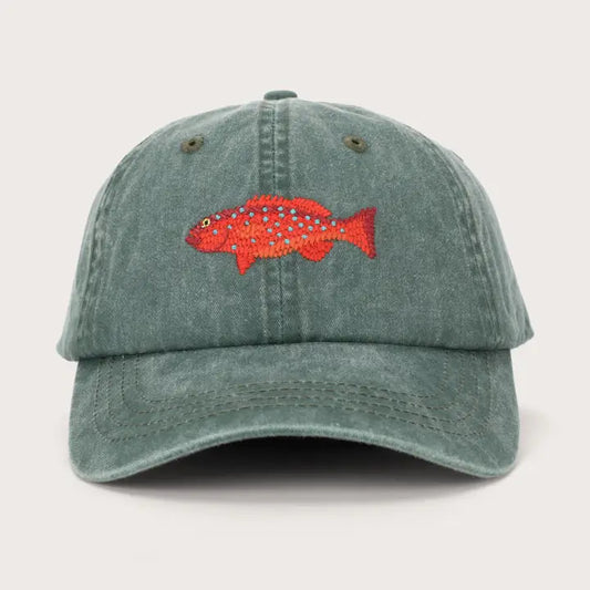 PALLION POINT - FISH LIDS - Coral Trout Cap in Green