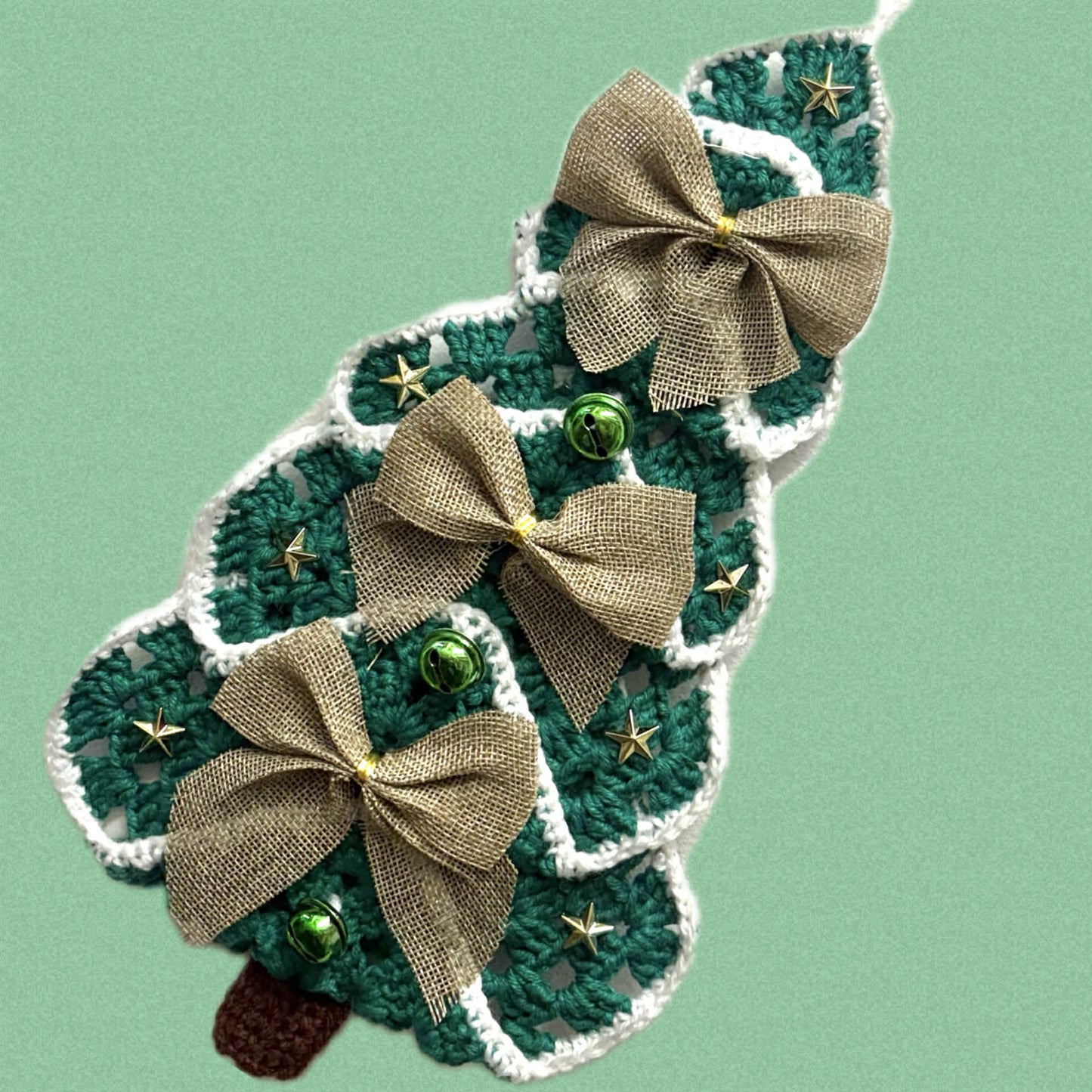 BEAKNITS- "OH CHRISTMAS TREE"- CROCHETED WALL HANGING 2