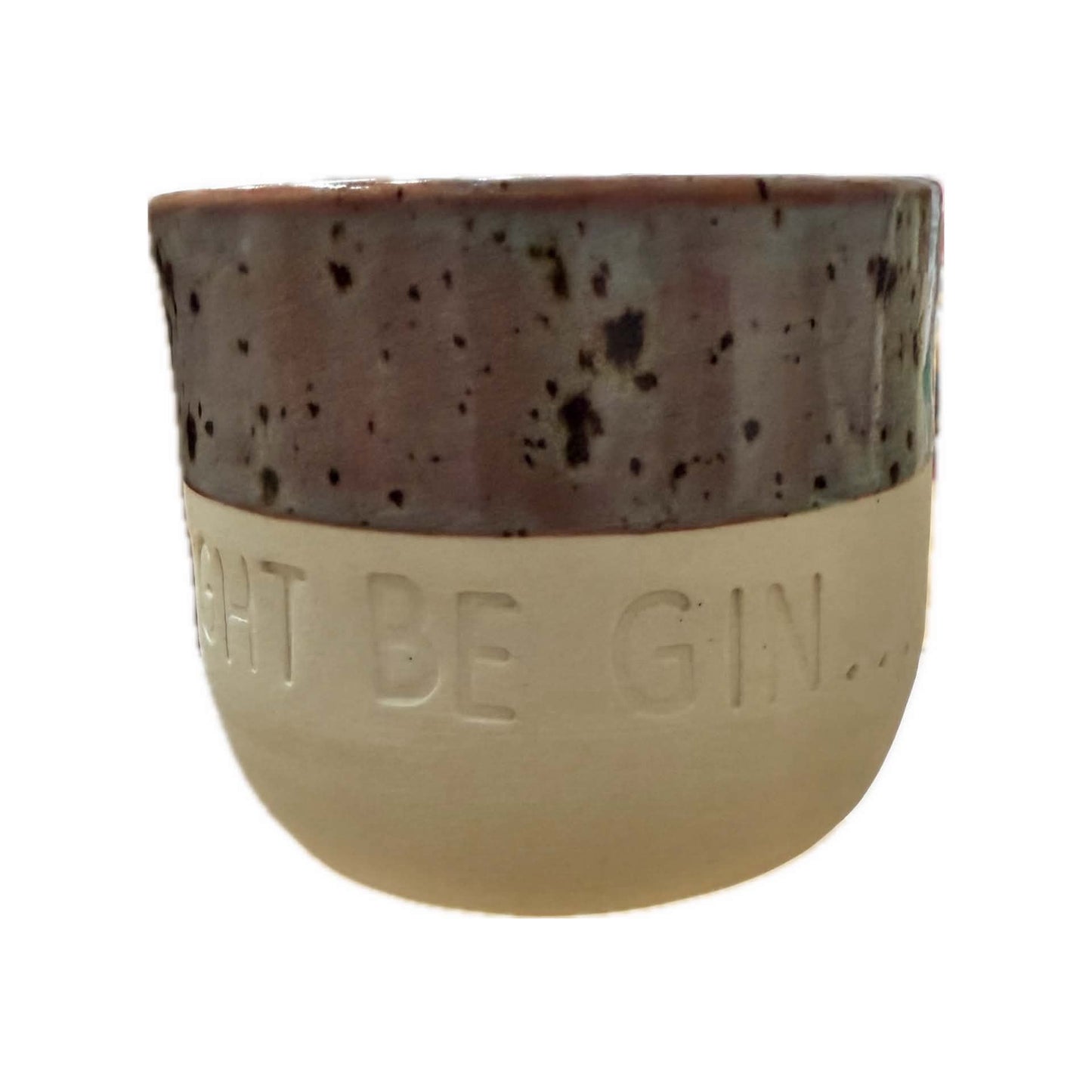 POTTERESS BY ALICIA - MIGHT BE GIN - Hand Stamped Mug