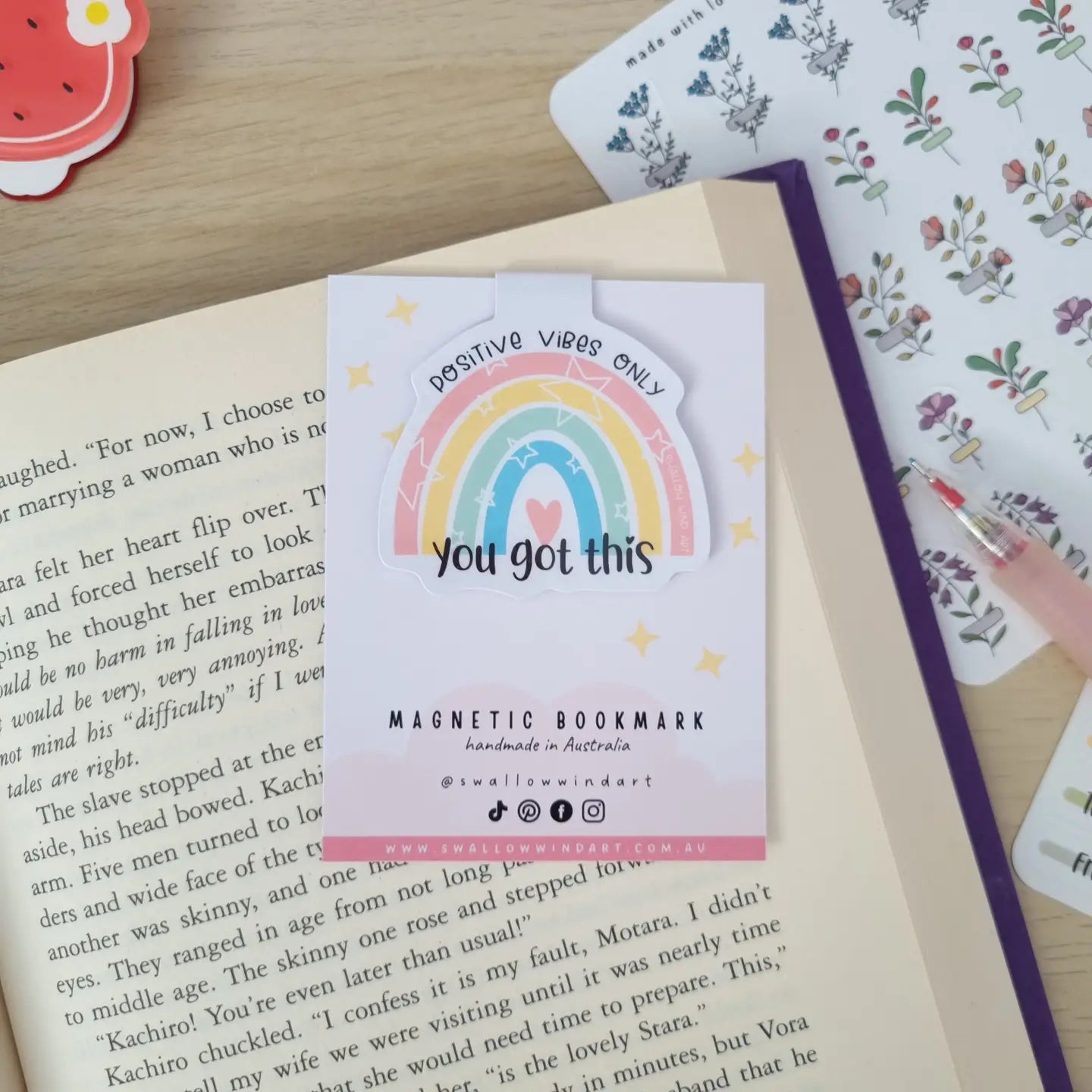 SWALLOW WIND ART - YOU GOT THIS- MAGNETIC BOOKMARK