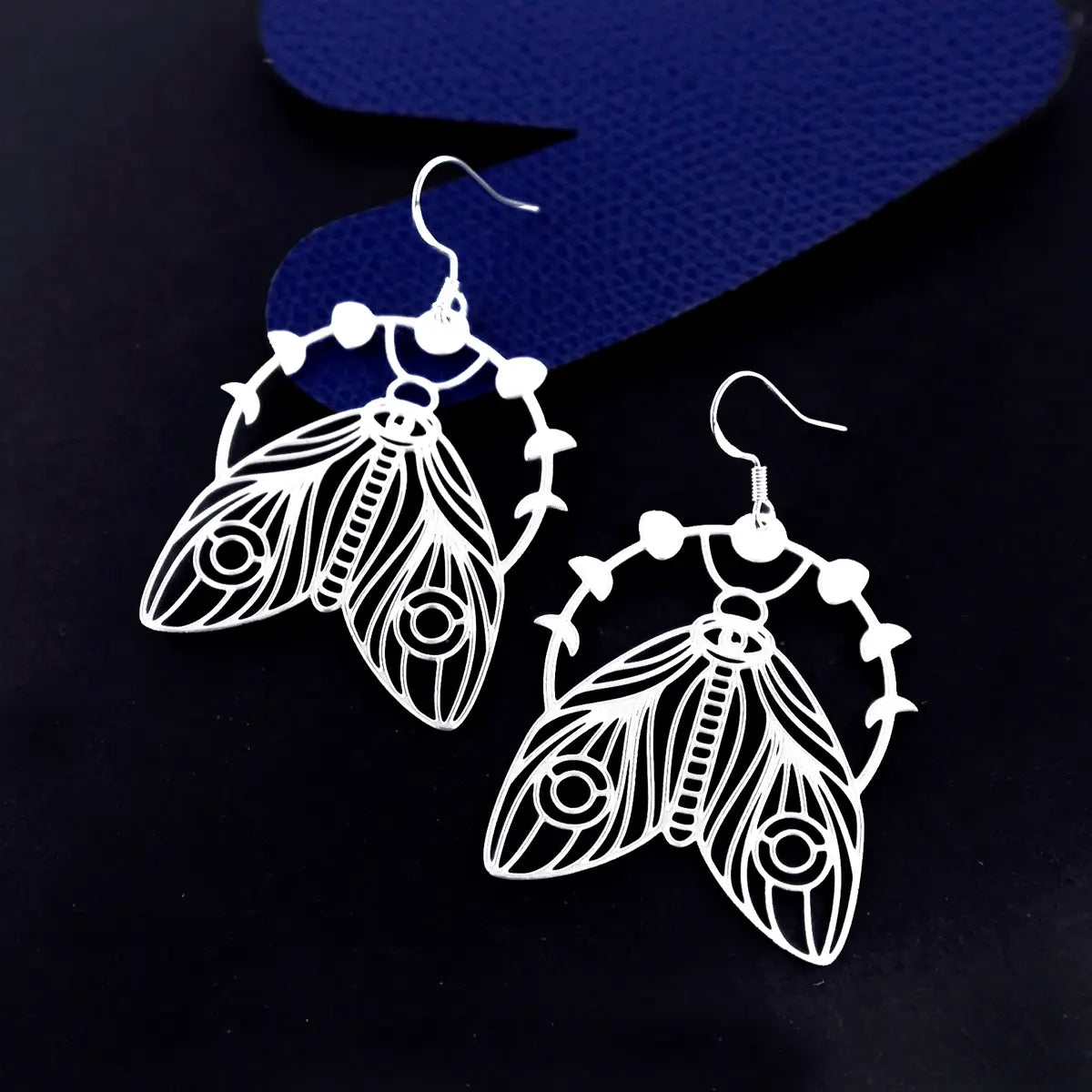 MAKIN' WHOOPEE - "Moth Dance" Stainless Steel Earrings