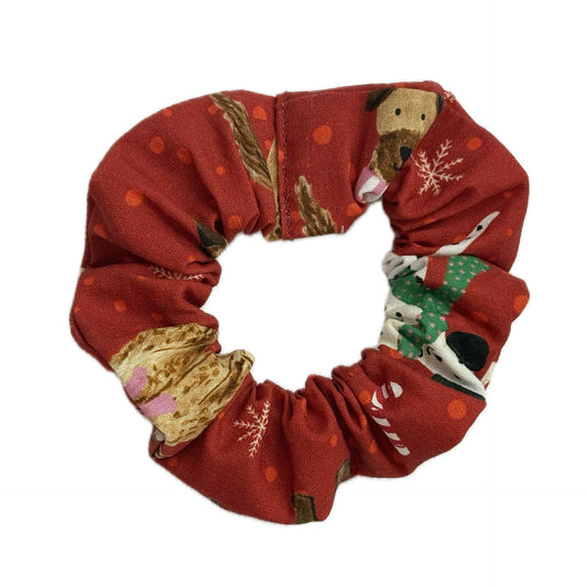 MUMMA WHOOPEE - Regular “Festive Dogs” SCRUNCHIE