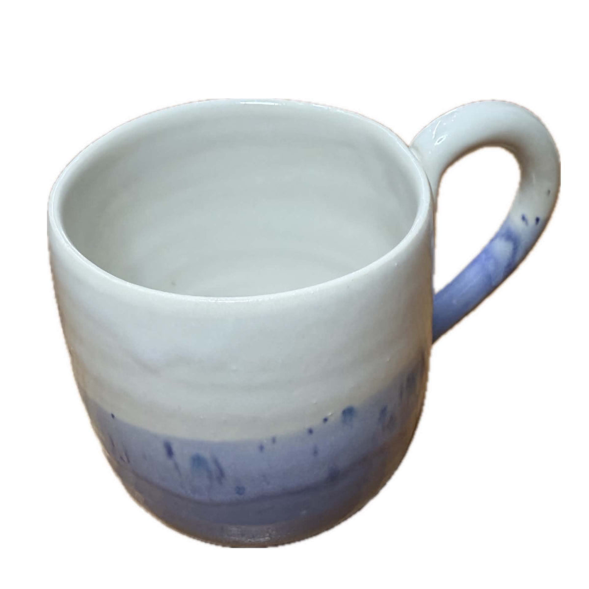 EARTH BY HAND- Hand Painted Blue and White Glazed Mug