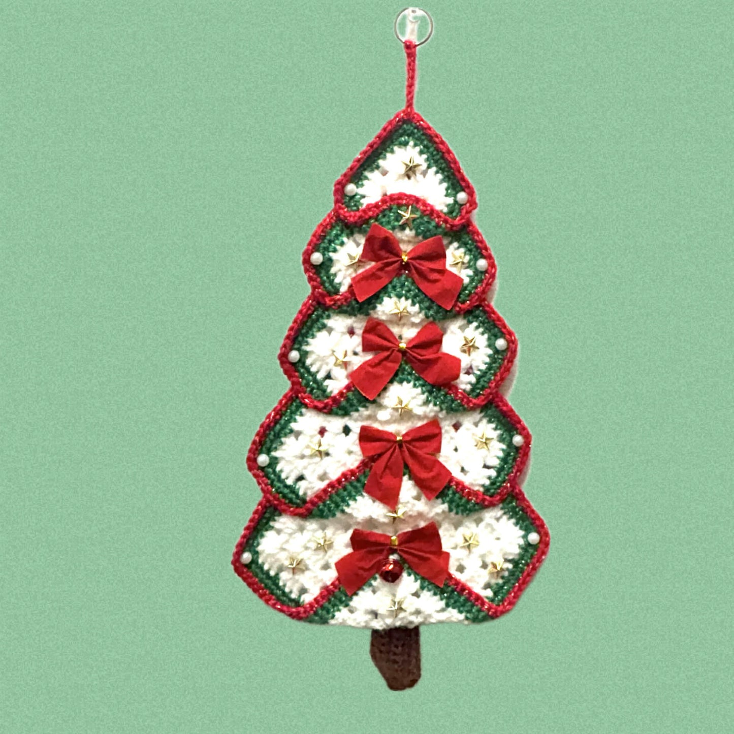 BEAKNITS- "OH CHRISTMAS TREE"- CROCHETED WALL HANGING 5