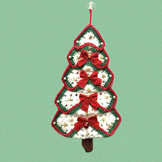BEAKNITS- "OH CHRISTMAS TREE"- CROCHETED WALL HANGING 5
