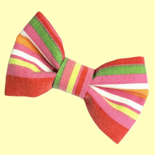 BEAUS AND BANDITS - DOGGY BOW TIE - STRIPES - MEDIUM