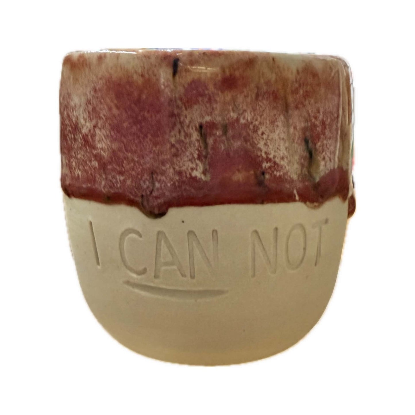 POTTERESS BY ALICIA - I CAN NOT - Hand Stamped Mug