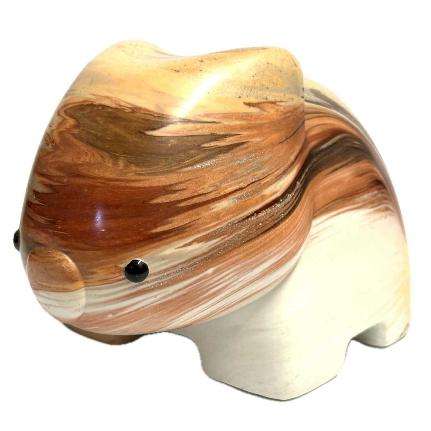 PETE CROMER - RESIN WOMBAT Natural #4 - Caramel Latte