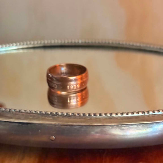 MOLLY MADE - 1919 Australian Half Penny Ring