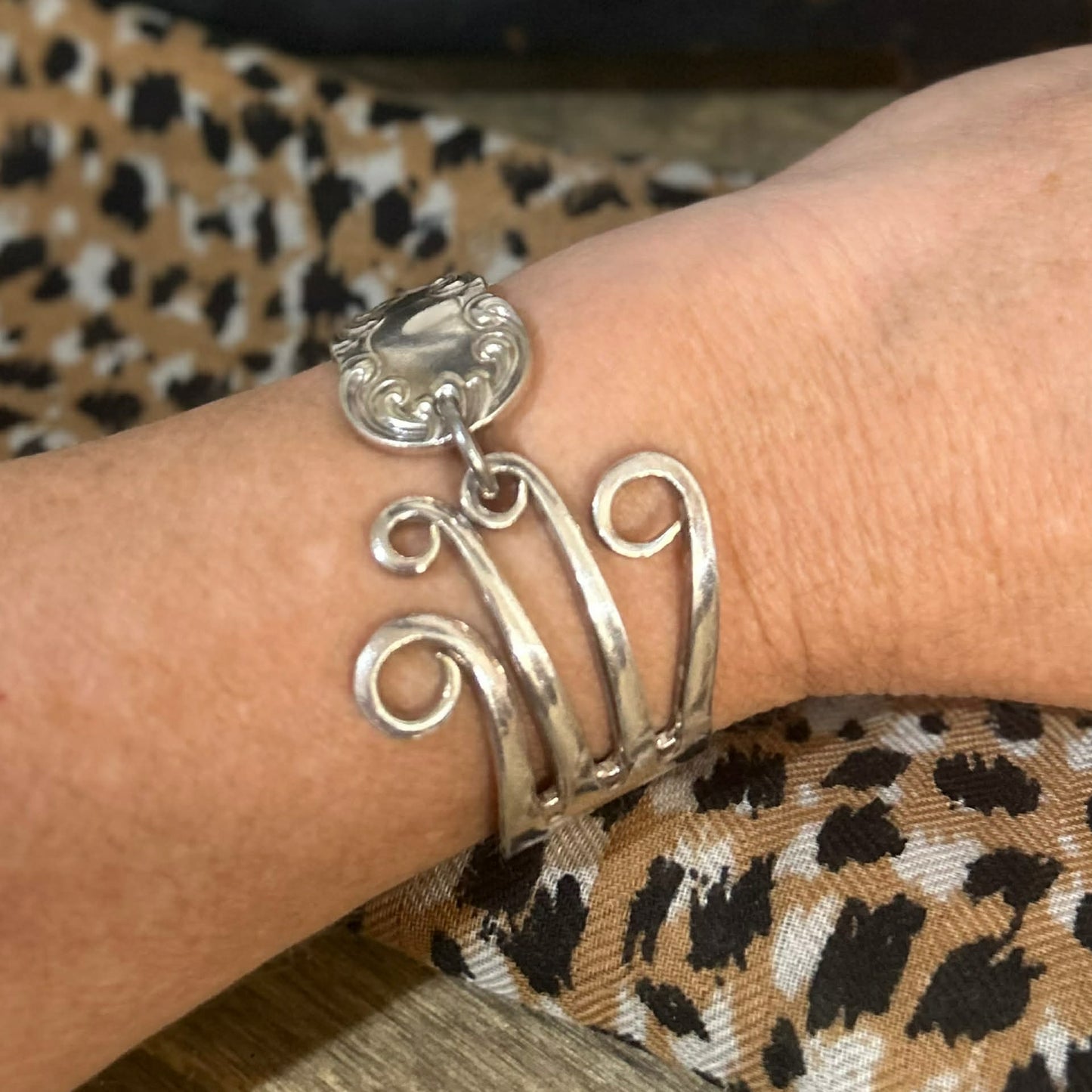 MOLLY MADE- Danish Silverware Fork Bracelet