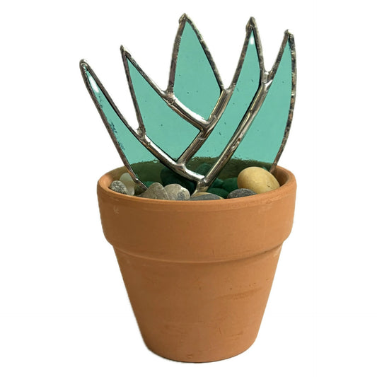 SWAN GLASS - SUCCULENT - STAINED GLASS ORNAMENT #6