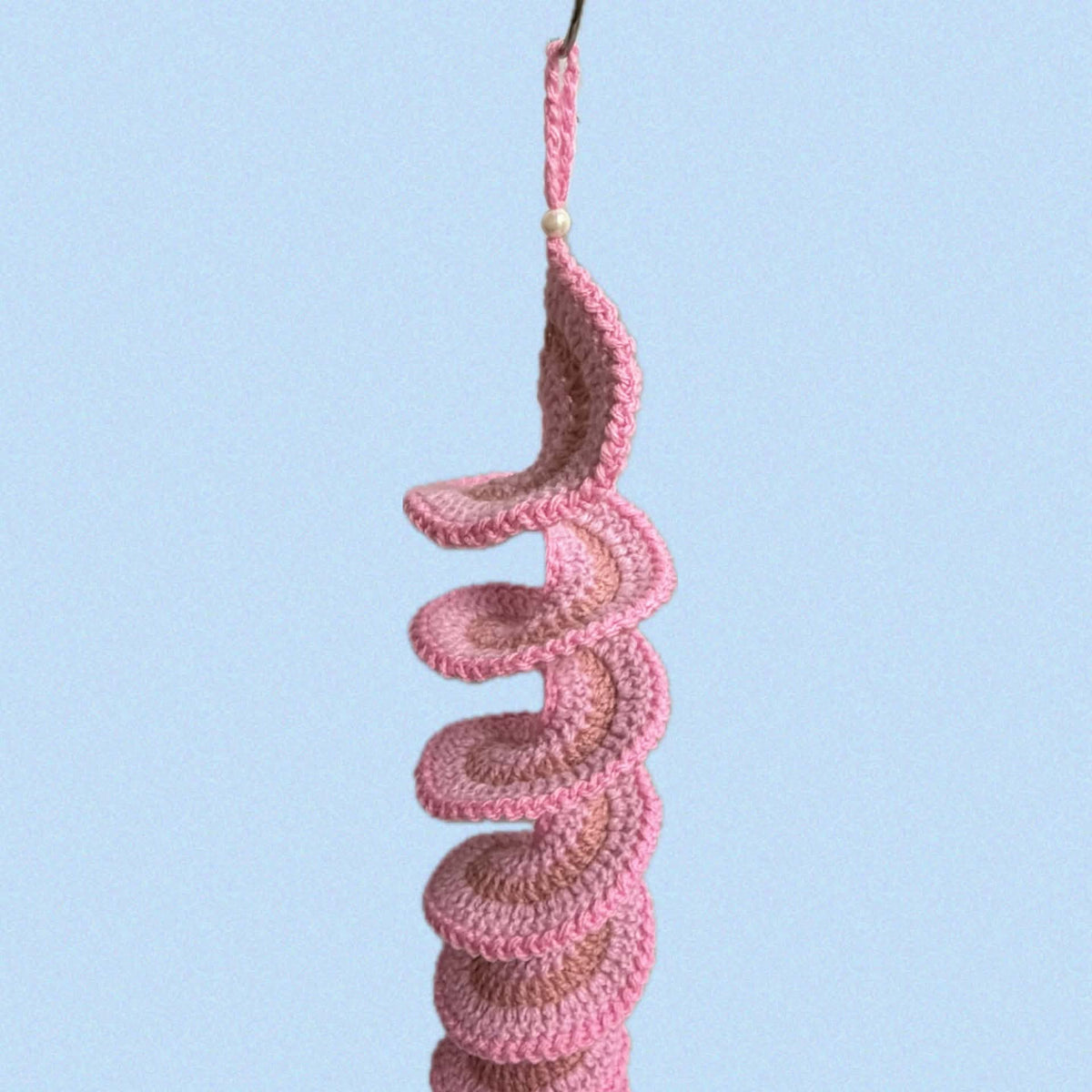 BEAKNITS- CROCHETED WHIRLY TWIRLER - Pink with Heart