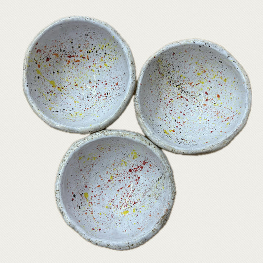INSPIRED BY NATURE - Splatter Dipping Bowl Trio