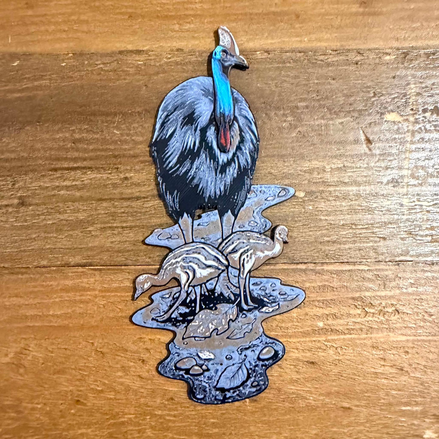 DWAYNSKI.3D - "Cassowary" Urban Birds Bookmark