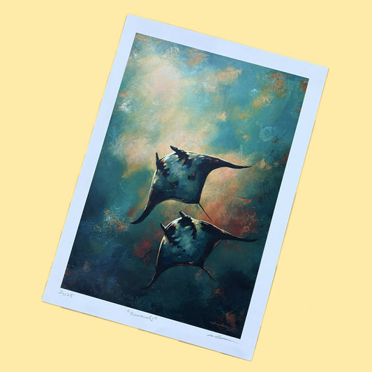 AKASHA MEAD ART - "Onwards" A4 Fine Art Print