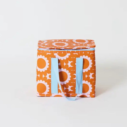 PROJECT TEN - "The Upright"- Geo Floral- Mini Insulated Tote/Lunch Bag