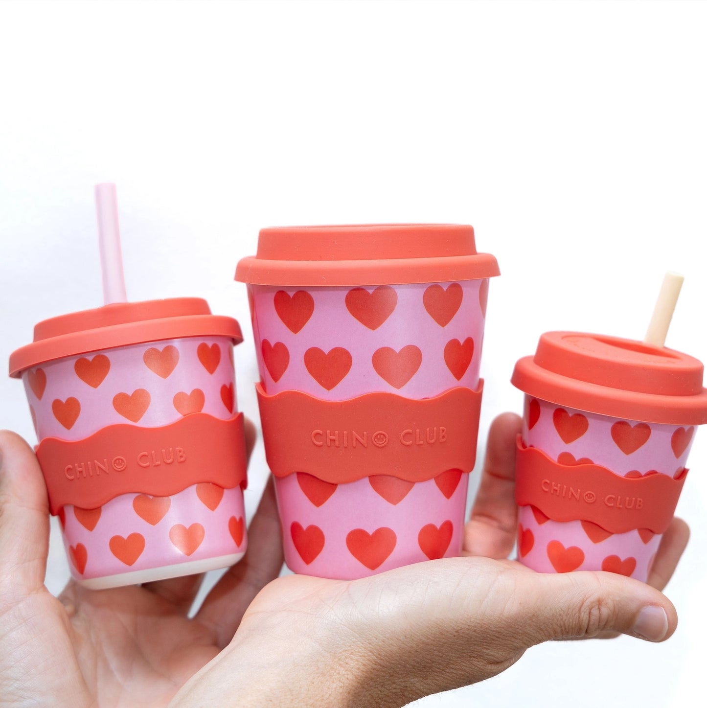CHINO CLUB- Adult Reusable Cup 12 oz - Hearts