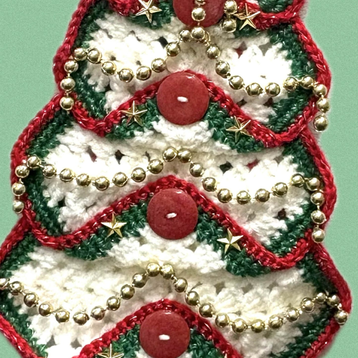 BEAKNITS- "OH CHRISTMAS TREE"- CROCHETED WALL HANGING 3
