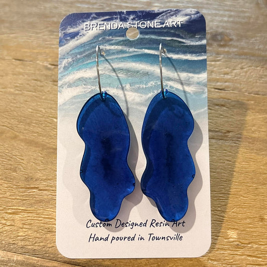 BRENDA STONE ART - Coral Hoop Earrings 1