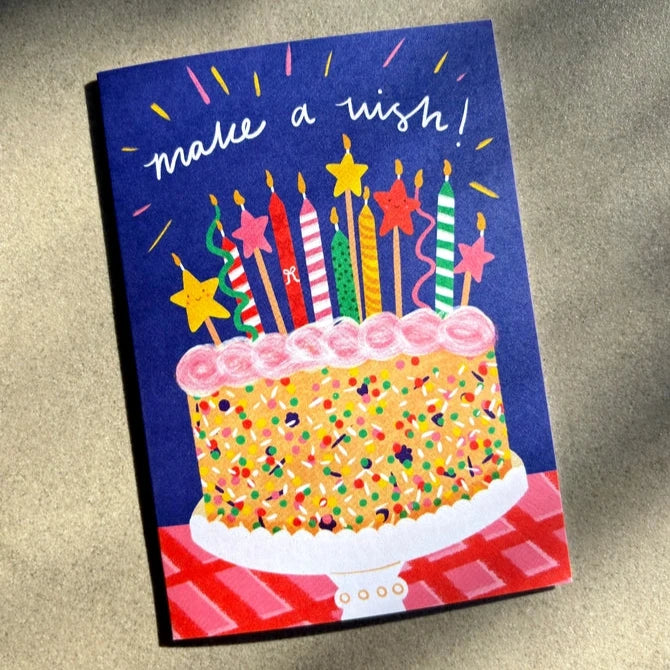 LAUREN SISSON STUDIO- "Make A Wish" Birthday Card