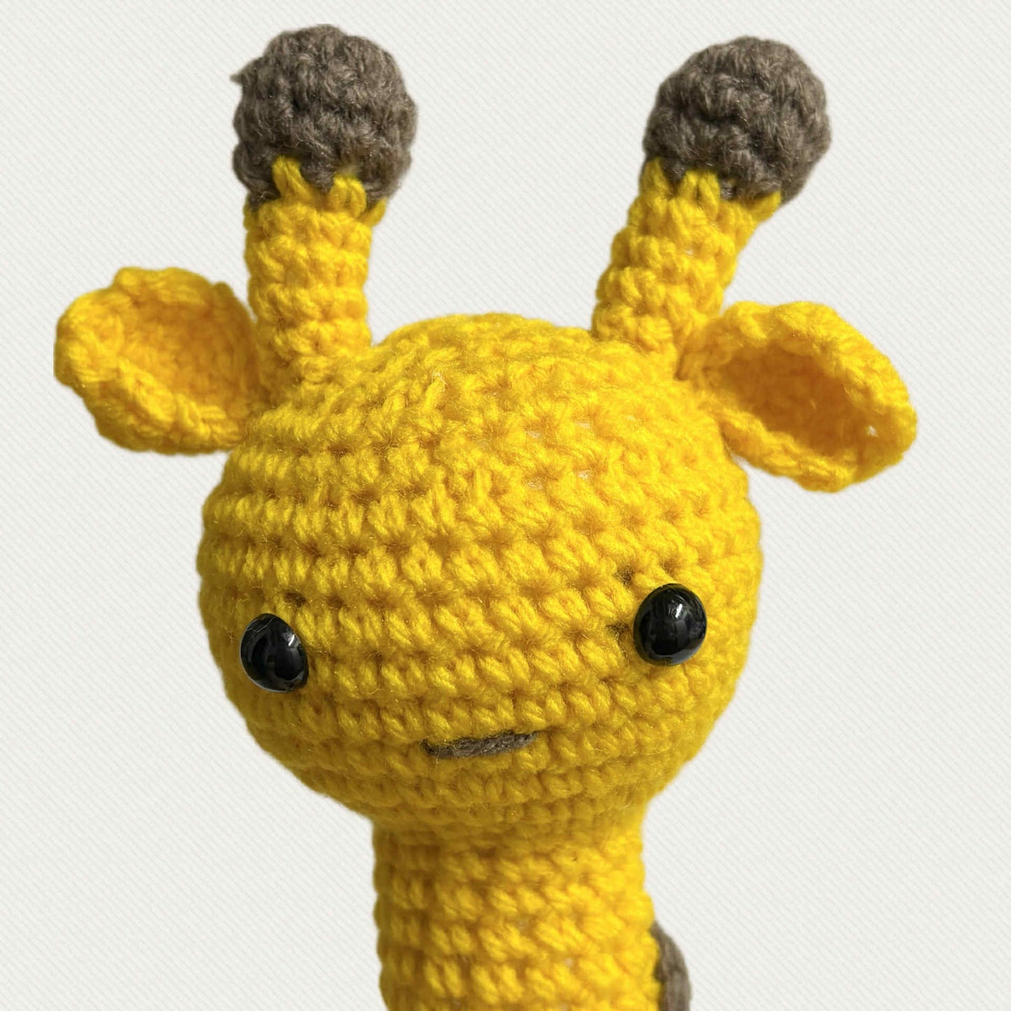 BEAKNITS- CROCHET GIRAFFE- Warm Yellow and Brown
