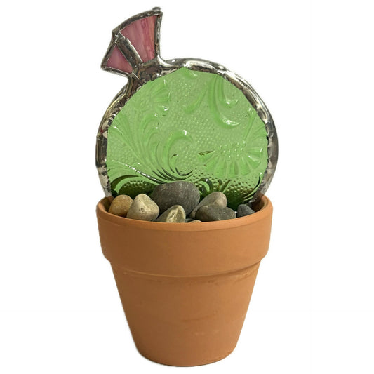 SWAN GLASS - SUCCULENT - STAINED GLASS ORNAMENT #1