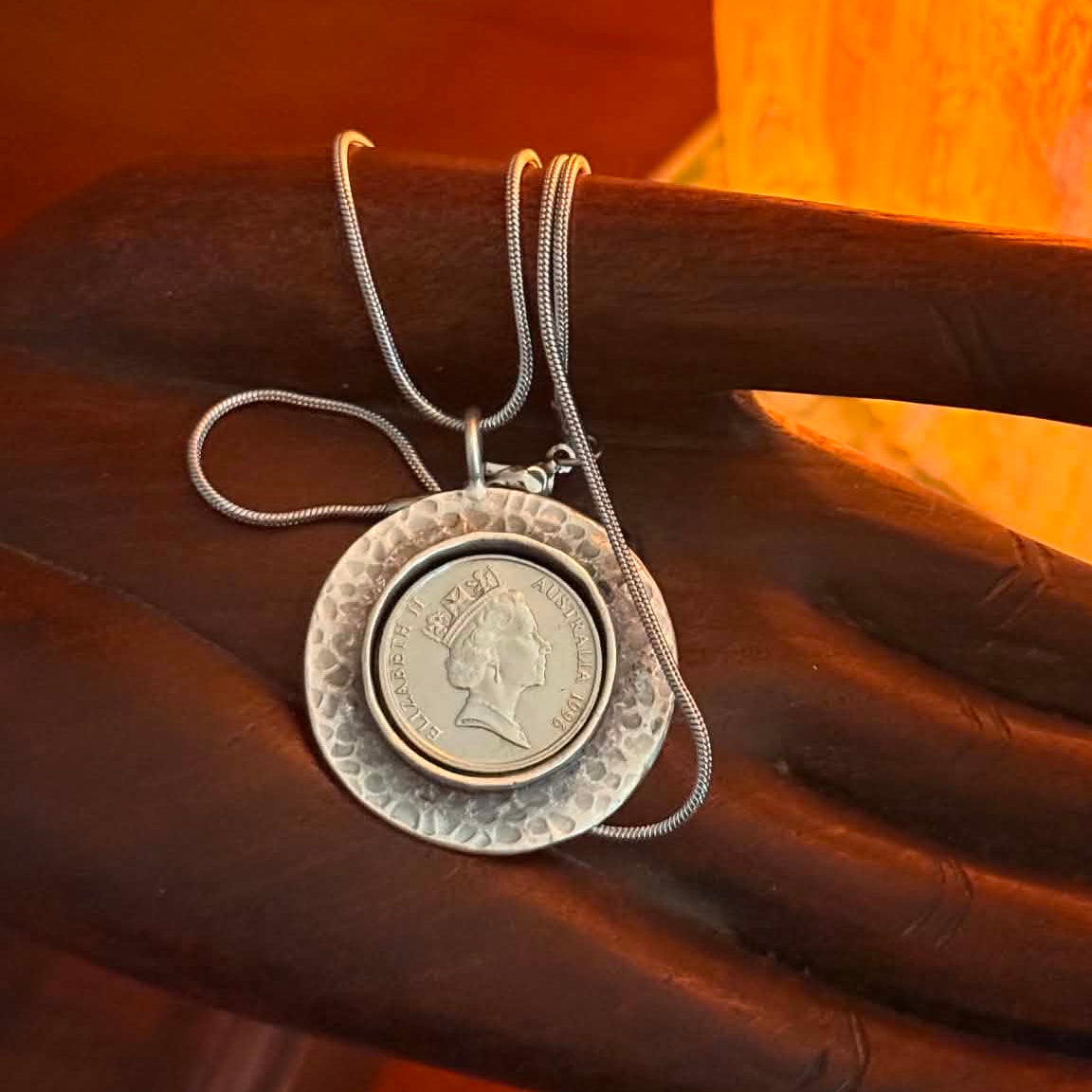 MOLLY MADE- 1996 Australian 10c Pendant Necklace