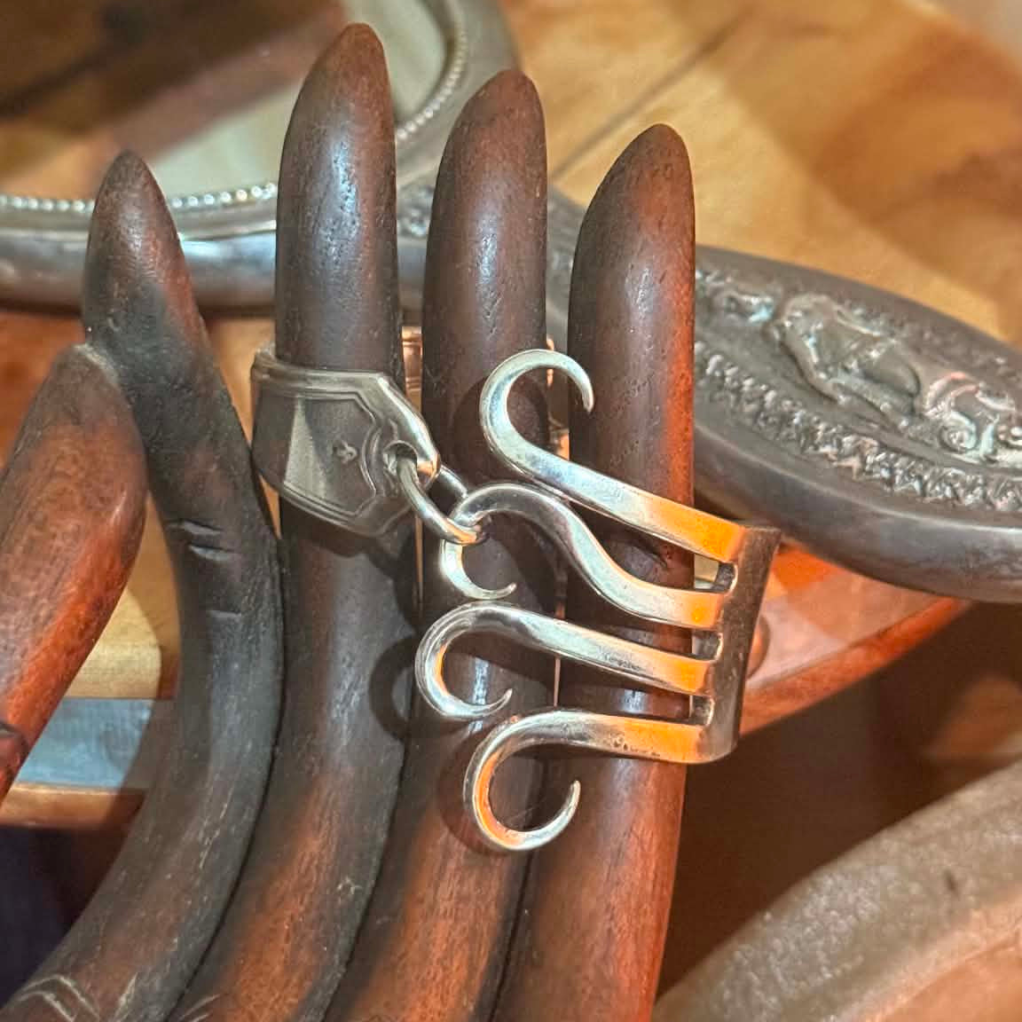 MOLLY MADE- 'Sir Bennett' Hand formed Fork Bracelet