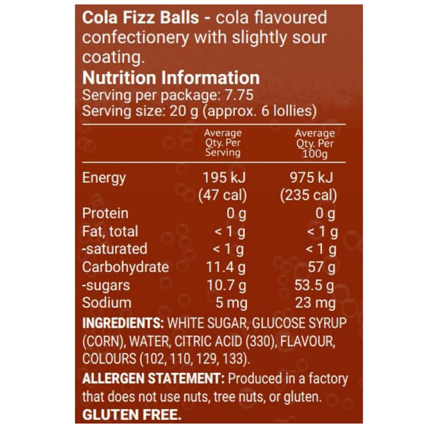 Scott Bros. Candy - Cola Fizz