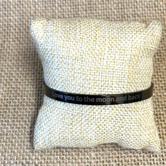 MOLLY MADE- "Love You to The Moon and Back" - Open Cuff Bangle