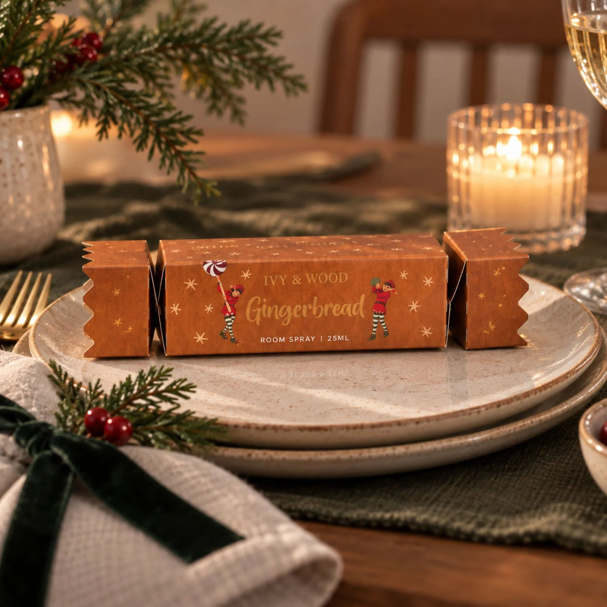 IVY & WOOD - 'Gingerbread' Room Spray Christmas Bon Bon
