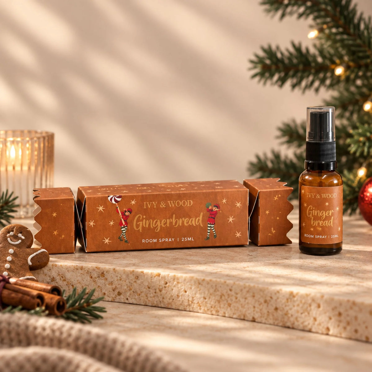 IVY & WOOD - 'Gingerbread' Room Spray Christmas Bon Bon