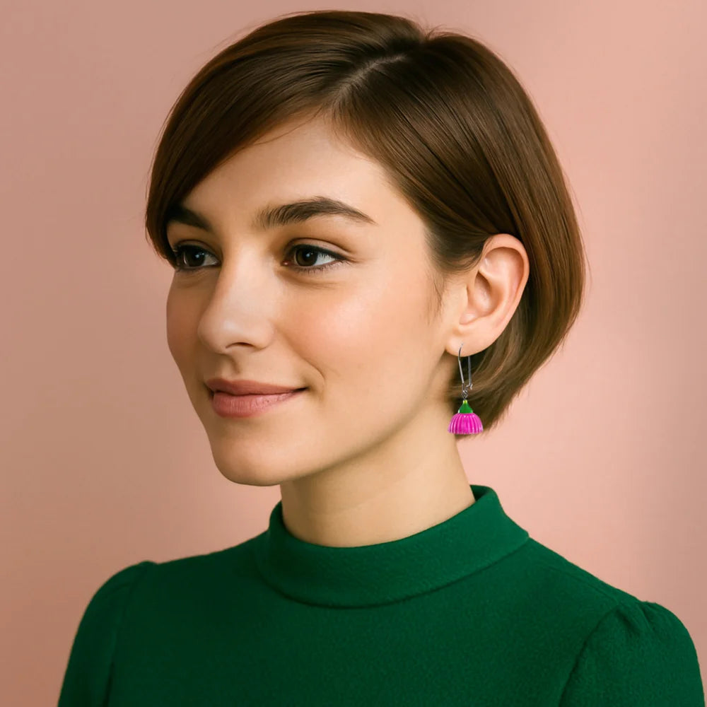 CLAIRE ISHINO- Gum Blossum Earrings - Pink
