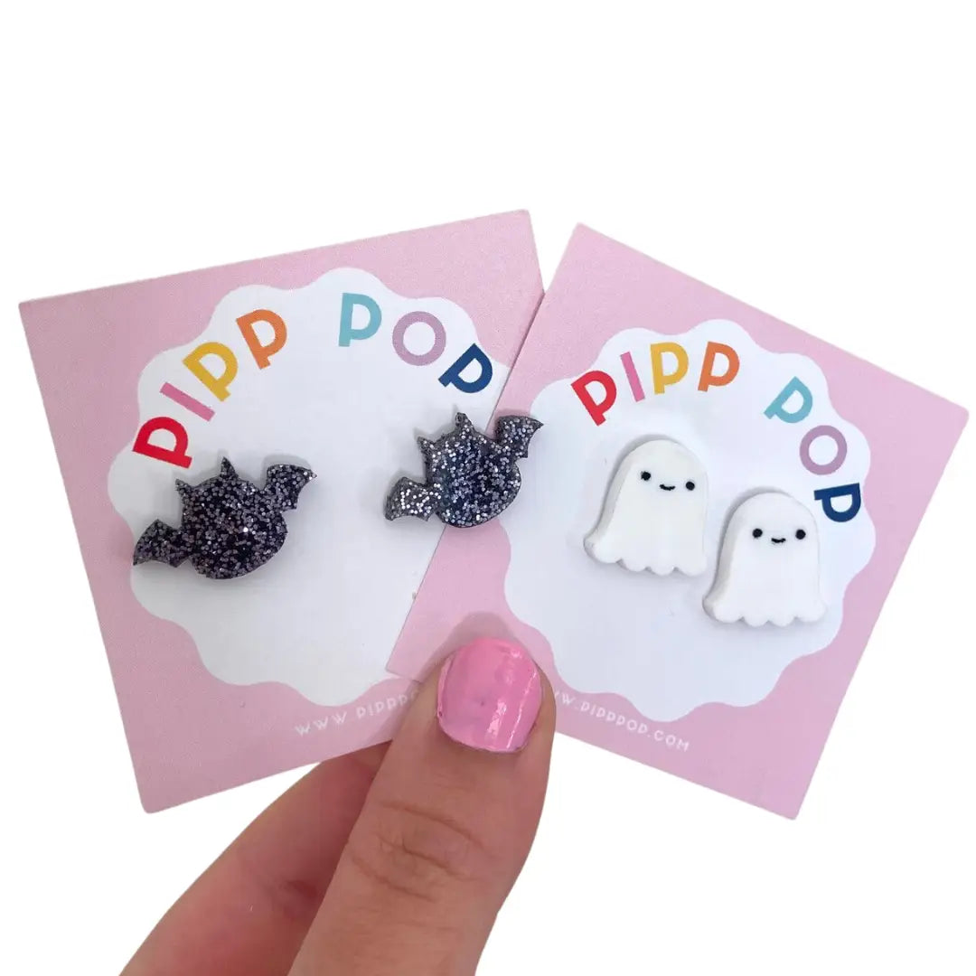 PIPP POP- Halloween Ghost Studs