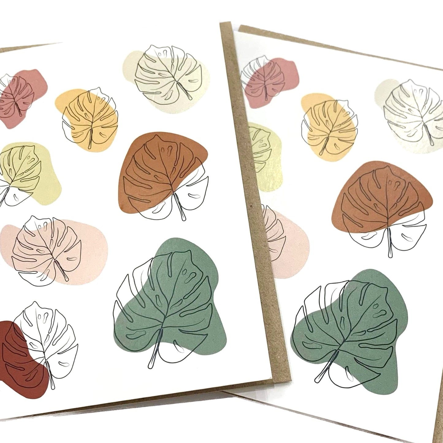 CANDLE BARK CREATIONS - PLAYFUL MONSTERA 10 PACK THANKYOU Cards