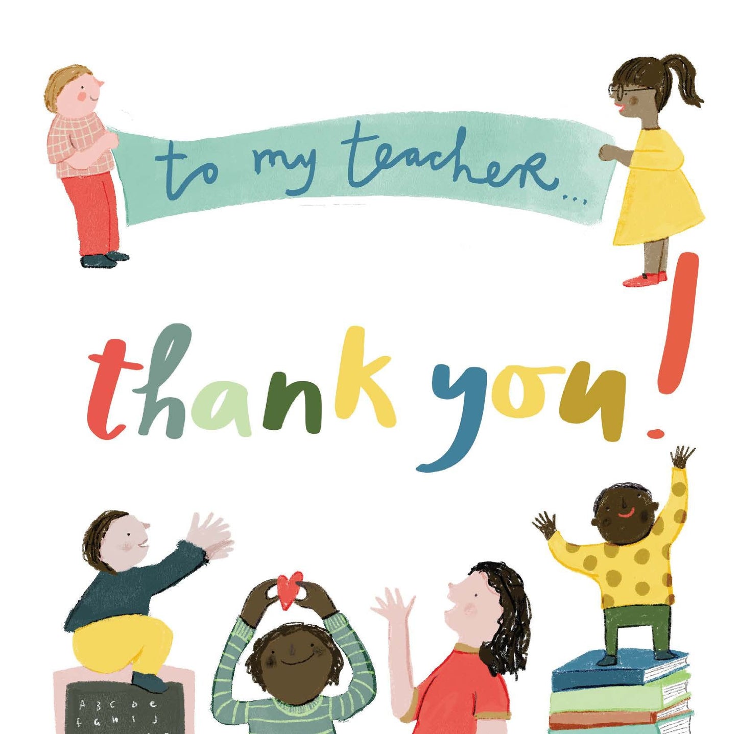 NUOVO - "Thankyou Teacher"- GREETING CARD-  JESS RACKLYEFT