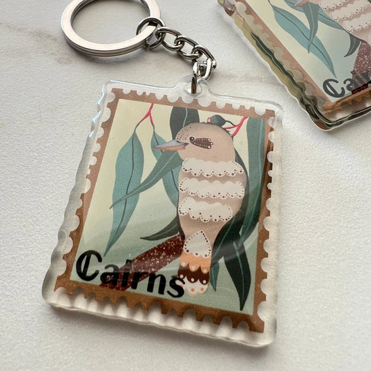 ESZTER'S CREATIONS - "Cairns Kookaburra" Acrylic Keychain