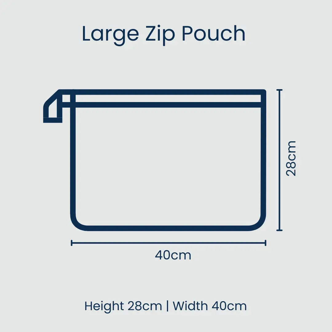 PROJECT TEN - "Sardine"- LARGE Zip Pouch