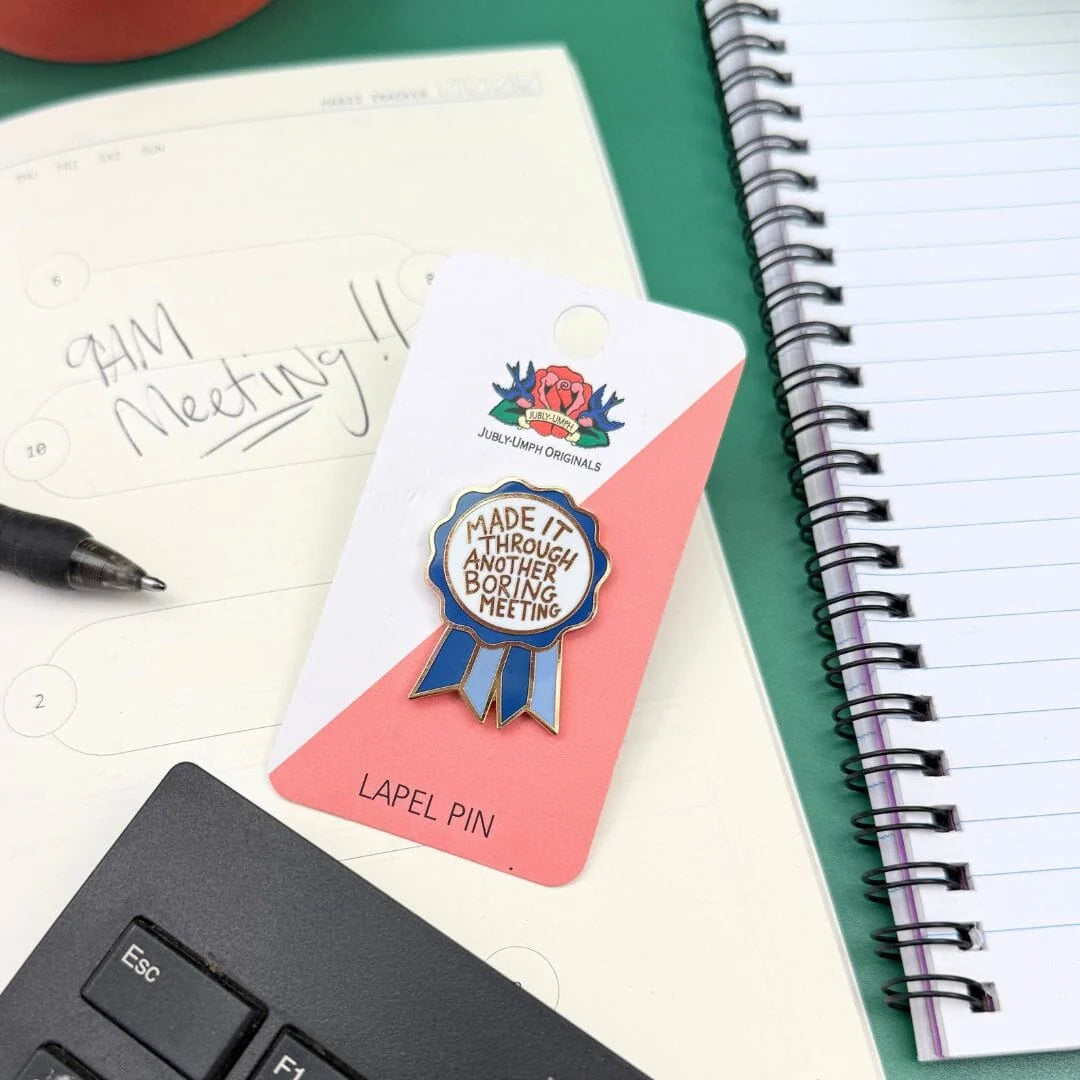 JUBLY-UMPH - "Made It Through Another Boring Meeting" Award - Lapel Pin