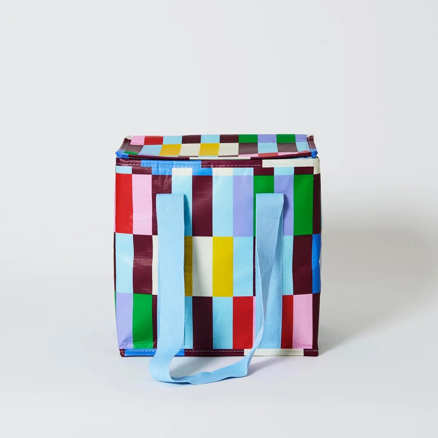 PROJECT TEN - "Multi Stripe" MEDIUM INSULATED TOTE/SHOPPER BAG