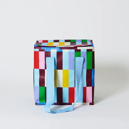 PROJECT TEN - "Multi Stripe" MEDIUM INSULATED TOTE/SHOPPER BAG