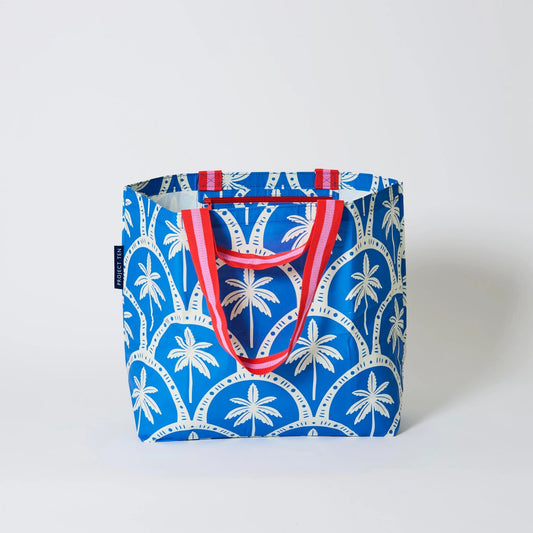 PROJECT TEN - "Blue Palm" Medium Tote